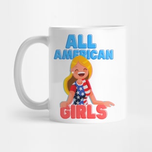 all american girls messy bun u Mug